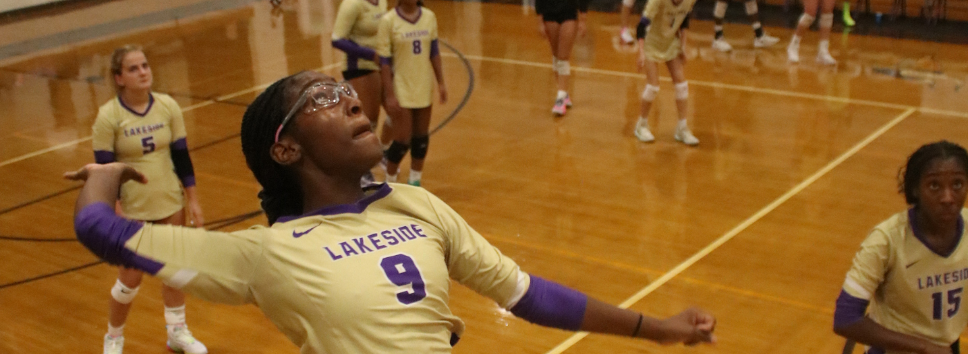 Lakeside volleyball player ready to spike. 